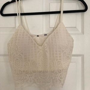 White lace top